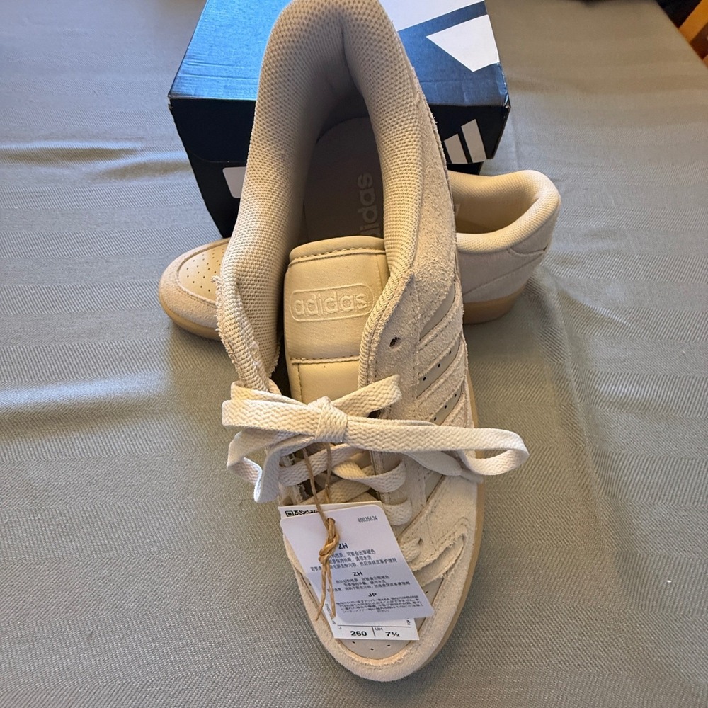 Adidas Break Start Premium Low Beige Suede Gum Sole JS2272 Mens 8 Womens 9 New